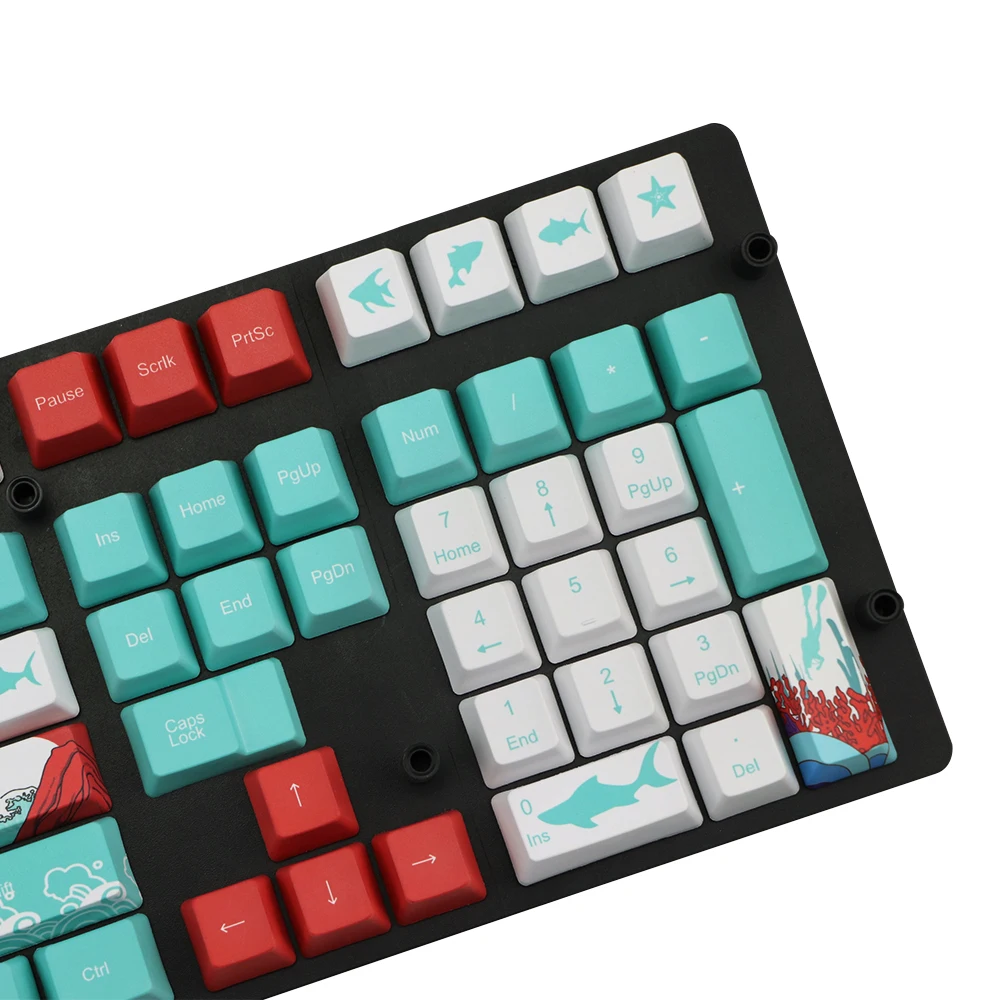 Пятисторонний краситель PBT Keycap 108 клавиш OEM профильные колпачки для diy Gk61 gh60 TKL87