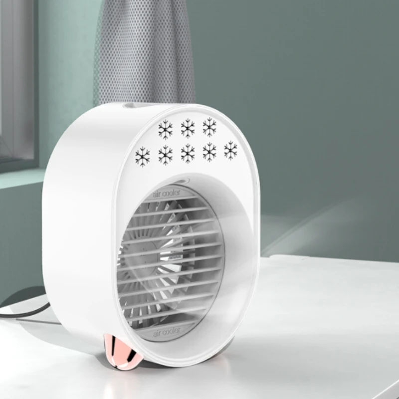 Acceptable home and pet merchandise Small Fan Mini Air Purification Humidification Refrigerated Cold -A208 Green |