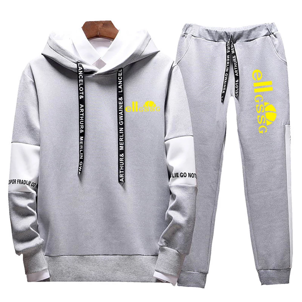 

2021 Spring and Autumn Men's Casual Hoodie Fashion Sports Pants Men's Sports Suit Young People's Clothing Trend Sweatshirt