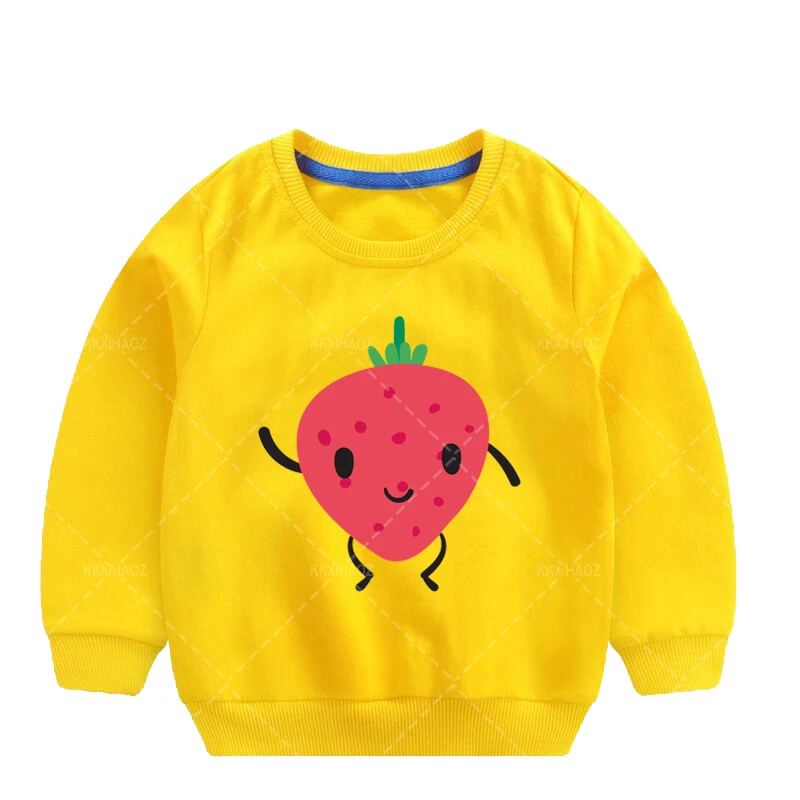 

2-8Yrs Print Pullovers Cotton Sweatshirts Child Kid Clothes Spring Autumn Baby Girls Clothing Boys Long Sleeve Hoodies Tops
