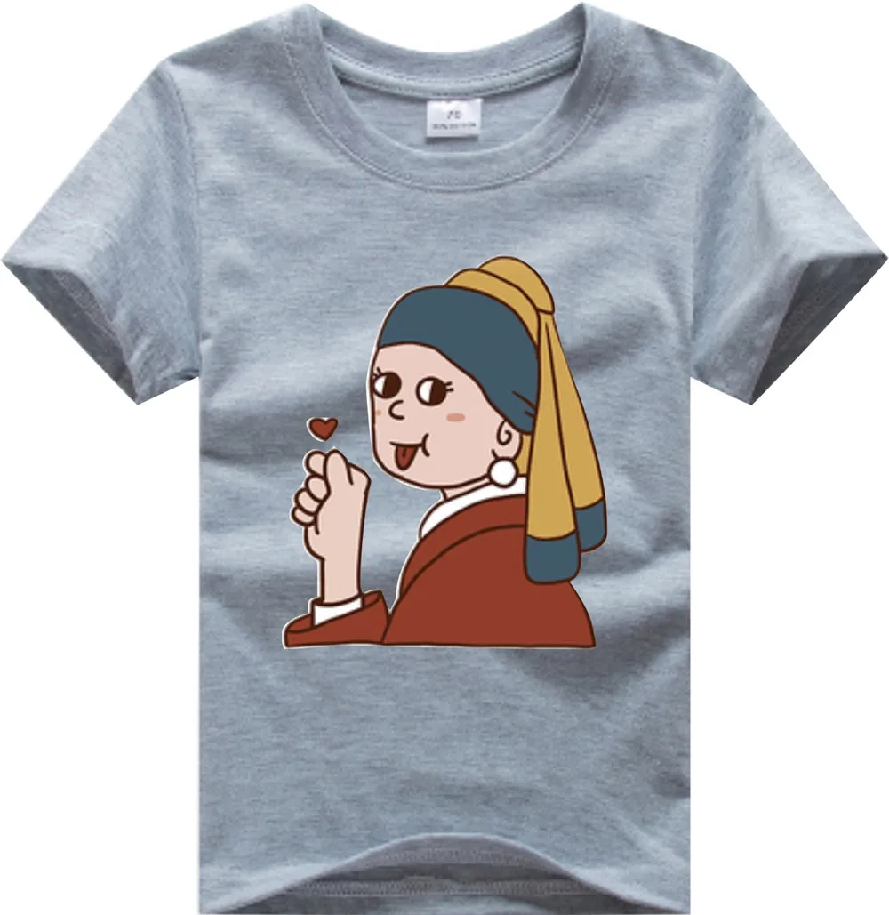 

T-shirt cotton Summer New Kids Clothing Cotton Girl Boys O-neck Casual Top Style clothes for girls from 8 to 12 years old