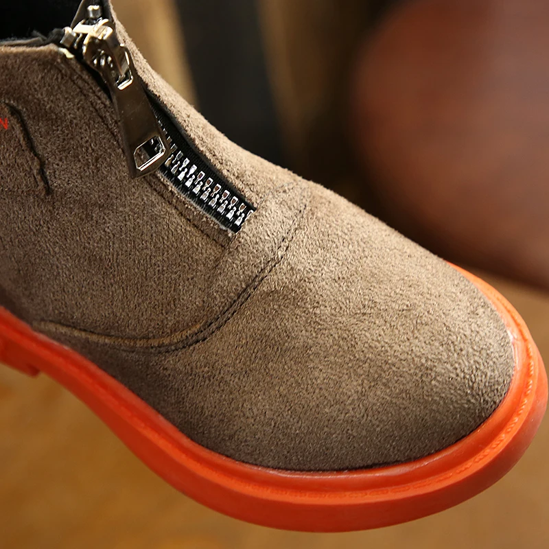 Детские однотонные сапоги для маленьких девочек детская обувь принцессы теплые