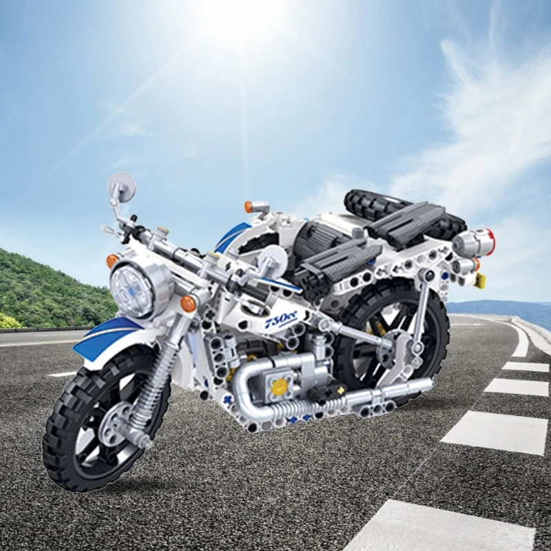 

Креативная сборка мотоцикл частицы, образовательный научный эксперимент Строительная игрушка для детей и любителей автовелосипеда 69HE