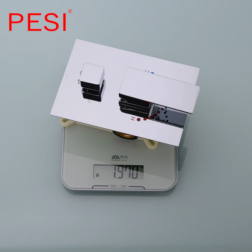 Настенный дождевой Водопад для ванной комнаты набор скрытых хромированных