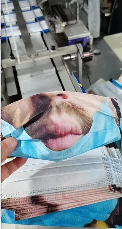 

Adult's mask Disposable Face Mask mascarilla higienica adulto 24H Shipping Outdoor masque jetable 3-Layer Funny Face Masks