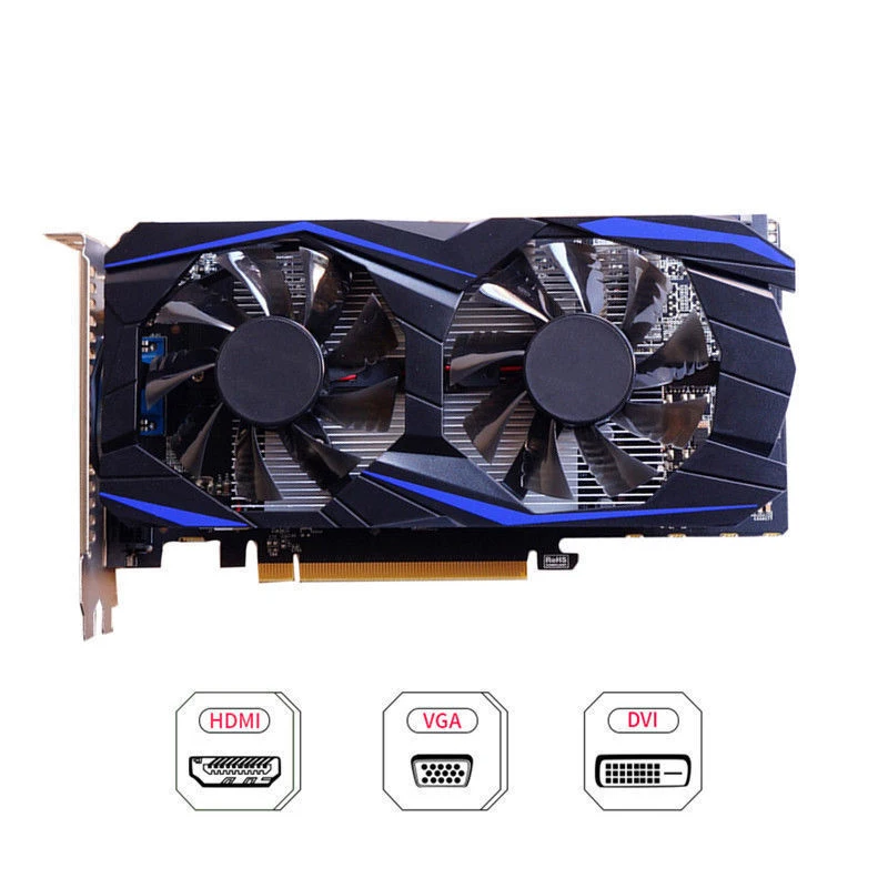 GTX960 4GB 128Bit Graphics Card with Dual Cooling Fan Low Noise Computer Graphics Card Practical pc Computer Accessories