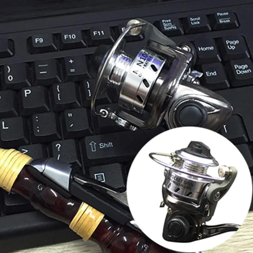 Fishing Reel Palm Metal Ultra Light Small Spinning Ice Roller Micro Accessory Tool Accessories | Спорт и развлечения