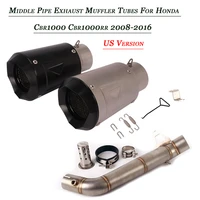 for honda cbr1000 cbr1000rr 2008 2016 us version motorcycle refit stainless middle link pipe connect tail exhaust muffler tuebs