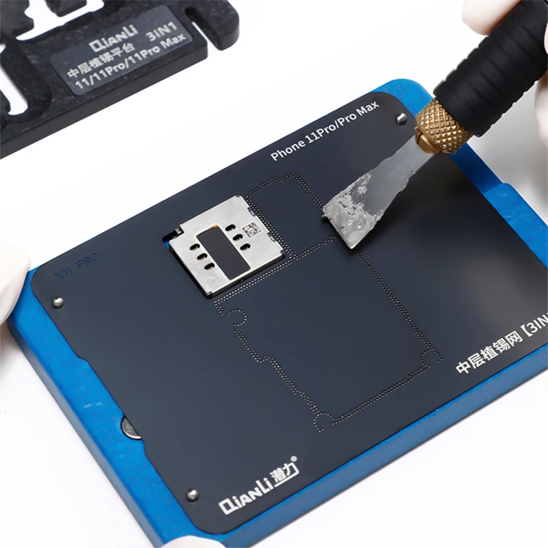 Трафарет для реболлинга BGA iphone X/Xs Max/11/11Pro/11Pro Max/12/12Mini/12Pro/12Pro Max средний слой