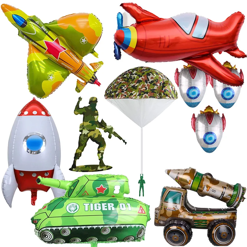 Украшение для военвечерние воздушный шар камуфляжный парашют танк пушка самолет
