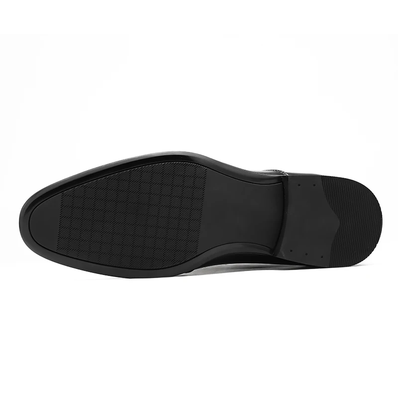 Мужские классические деловые туфли черные лоферы из натуральной кожи модная
