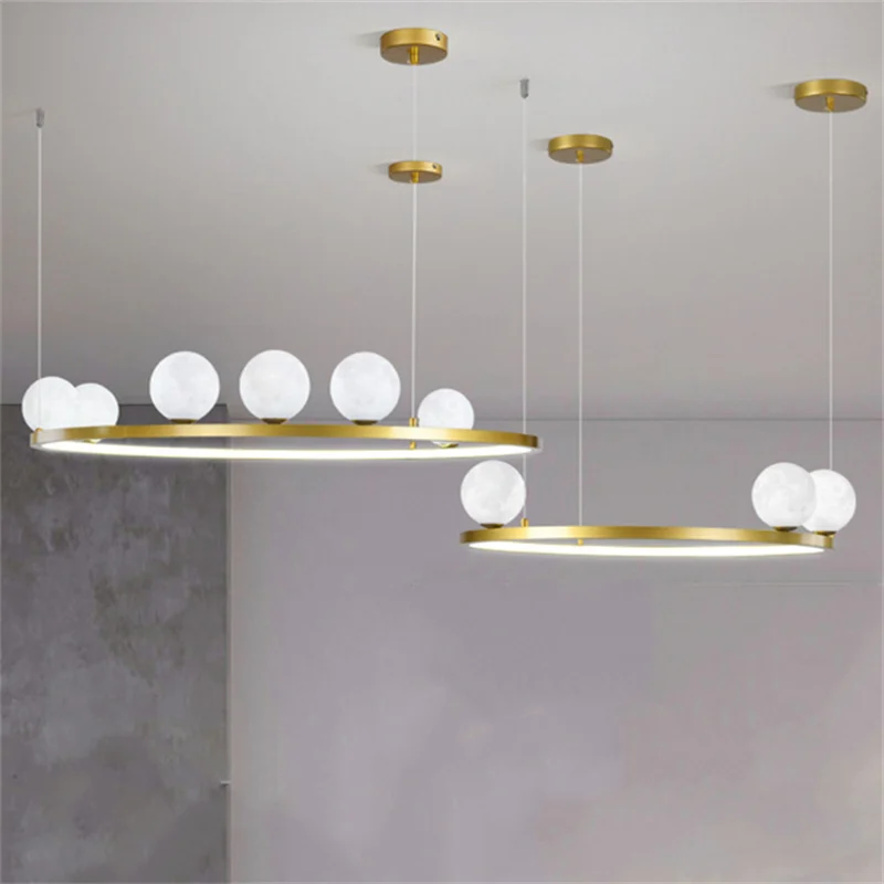 

Современная светодиодная люстра в скандинавском стиле, круглый стеклянный шар для гостиной, ресторана, бара, отеля, спальни, декоративное осветительное приспособление
