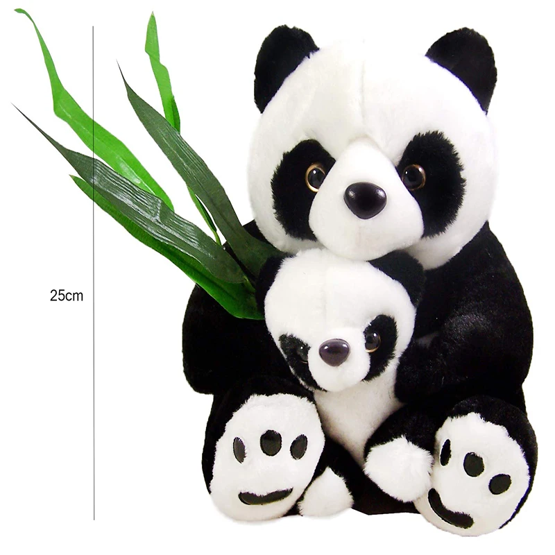

25/30cm High Quality Plush Panda Toys Stuffed Sitting Mother and Baby Panda Dolls Soft Pillows Kids Toys