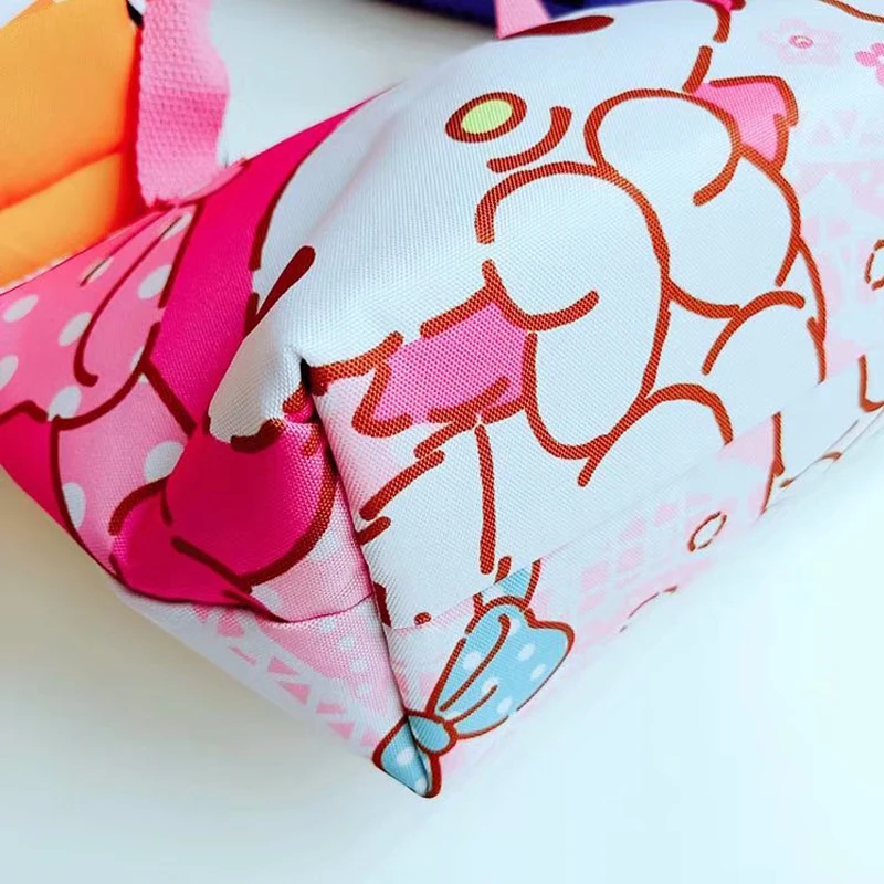 Мультяшная сумка для ланча термоизоляционная удобная с рисом переноски Холщовая