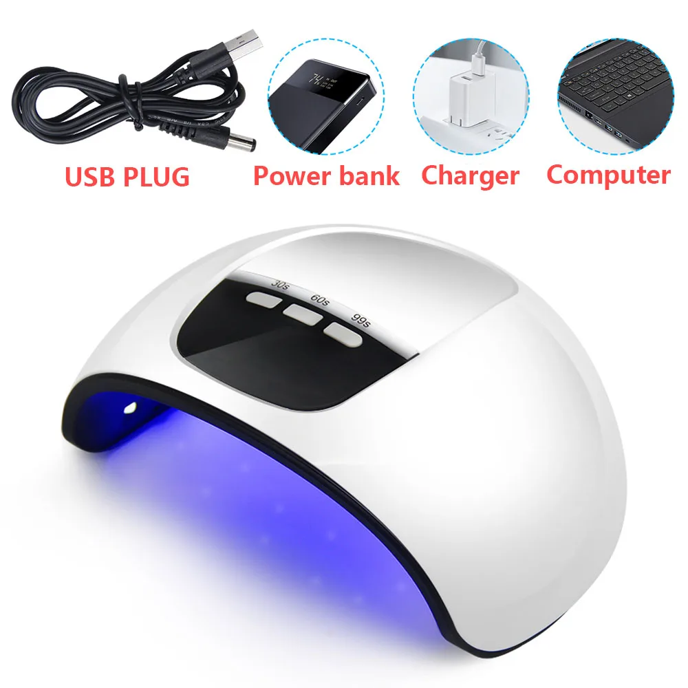 45W USB Plug УФ-лампа для ногтей SUNx Plus 120 Вт Светодиодный УФ-лампа 36 светодиодный s лампа с автоматическим датчиком 30s 60s 90s отверждаемый светодиодный гель Расширенный клей сушилки для ногтей - Цвет: 45W USB Plug