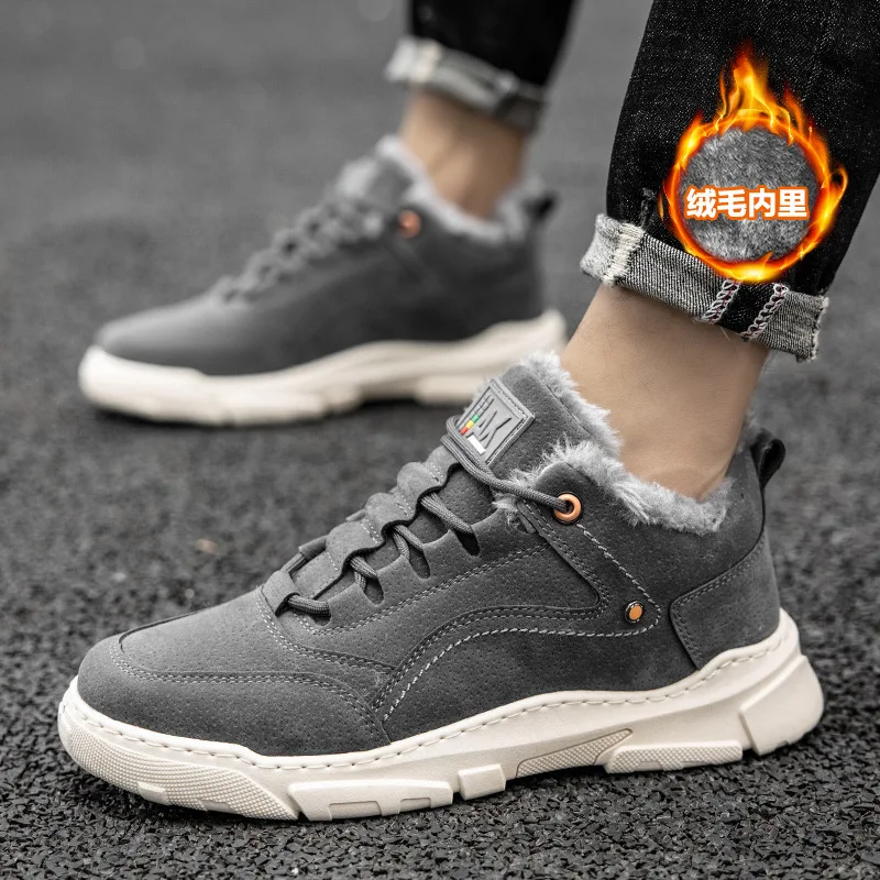 

Hot Sale High Quality winter Men Casual Shoes Comfortable Keep Warm Men Fashion Sneakers Outdoor Light Non-slip Men Cotton sh