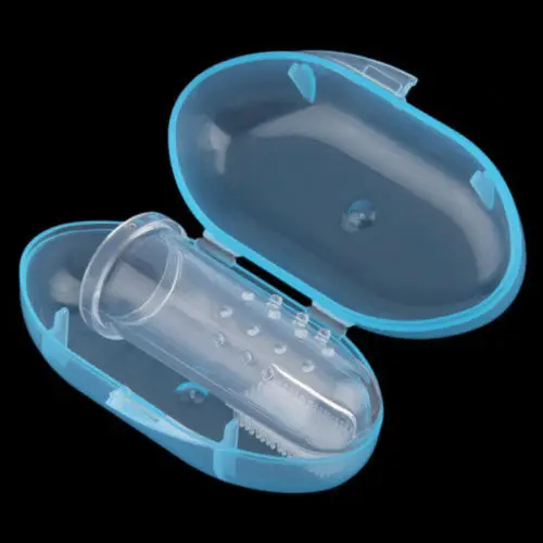 

1PCS Set Baby Accessories Newborn Toddler Baby Convenient Durable Portable Toothbrush With Case Finger Train Toothbrush