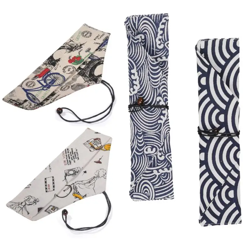 

5Pcs Tableware Bag Portable Flip Cover Type Cutlery Case Kitchen Students Household Utensils Dinnerware Bag For Dinner Set