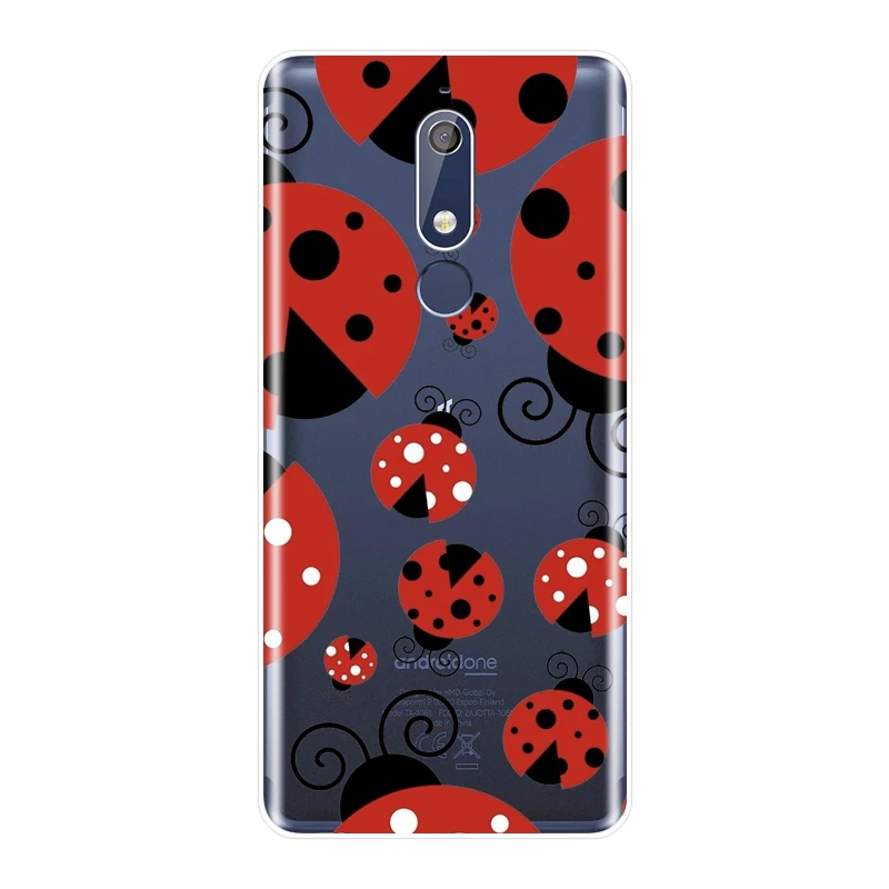 Чехол для телефона Nokia 7 1 6 5 3 2 Plus Мягкая силиконовая задняя крышка с Пчелкой