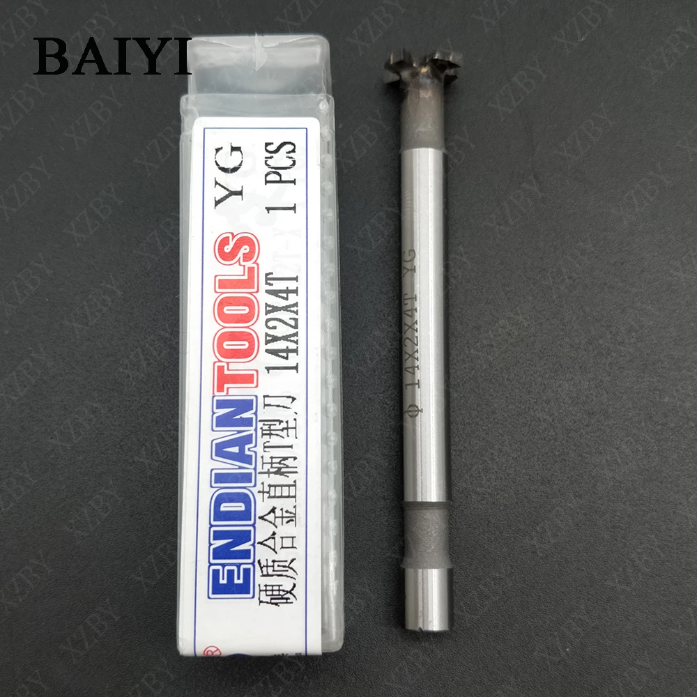 Welded YG Alloy T-Slot Milling Cutter 14*2mm Steel Rough Inserted Straight Shank For Hardness Metal Keyway Endmills Tool | Инструменты