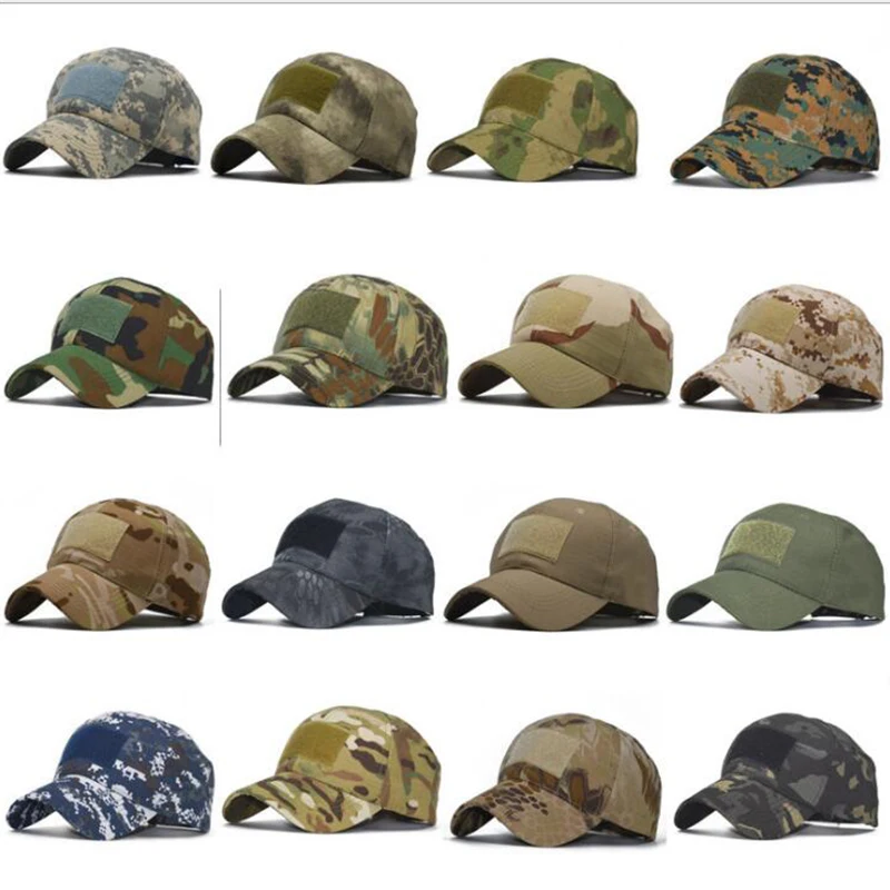 Регулируемая бейсболка Военная летняя Солнцезащитная шляпа камуфляжная военная