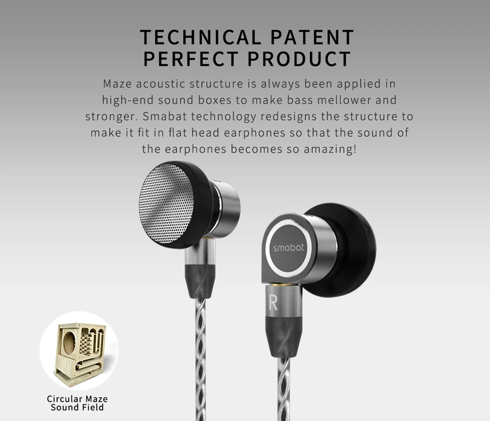 Smabat M1 Pro вкладыши наушники HiFi с ЧПУ металлические наушники 14,2 мм Динамический драйвер Sub флагманский 32 Ом Съемная замена кабеля MMCX с серебряным покрытием кабель запатентованная Лабиринт Дизайн M1Pro MX980
