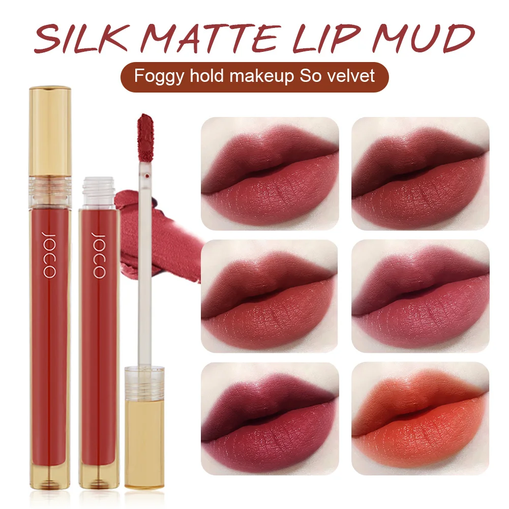 

Matte Velvet Silky Lipstick Natural Long Lasting Lip Gloss Moisturizer Lipgloss Glaze for Party Wedding Date Daily Birthday Gift