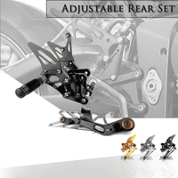 motorcycle cnc aluminum footrest rear sets adjustable rearset foot pegs for suzuki gsx r 1000 gsxr1000 l7 gsx r1000 2017 2019