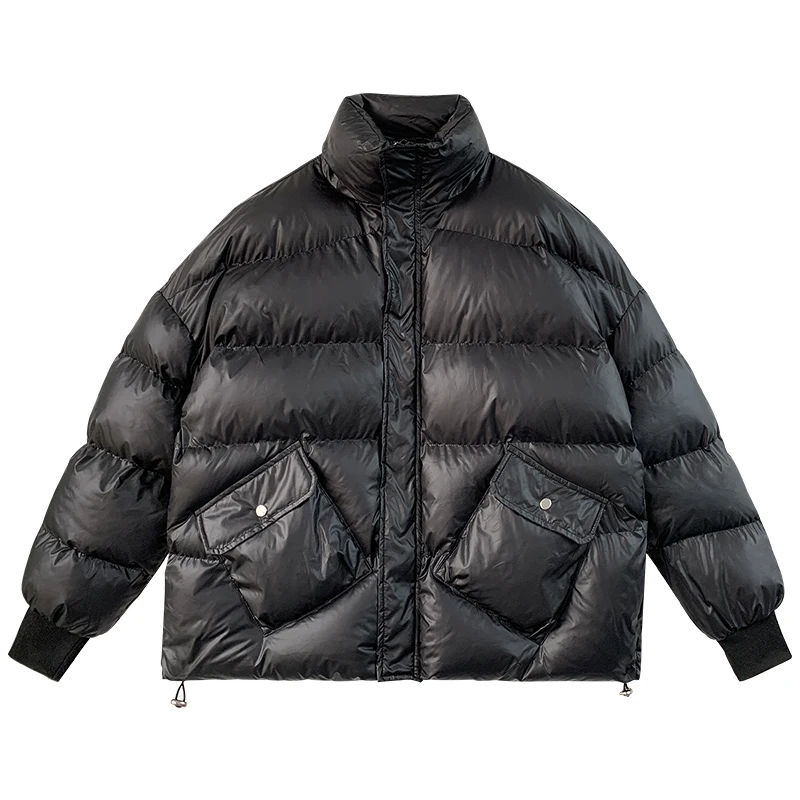 Women's Cotton-padded Jacket Bright Puffer Jacket Winter 2021 New Short Jacket Bubble Jacket Parkas Bread service s1203