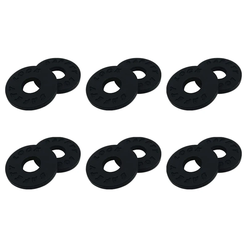 

12 Pieces Guitar Strap Locks Silicone Strap Locks Silica Gel Guitar Strap Blocks Guitar Protector