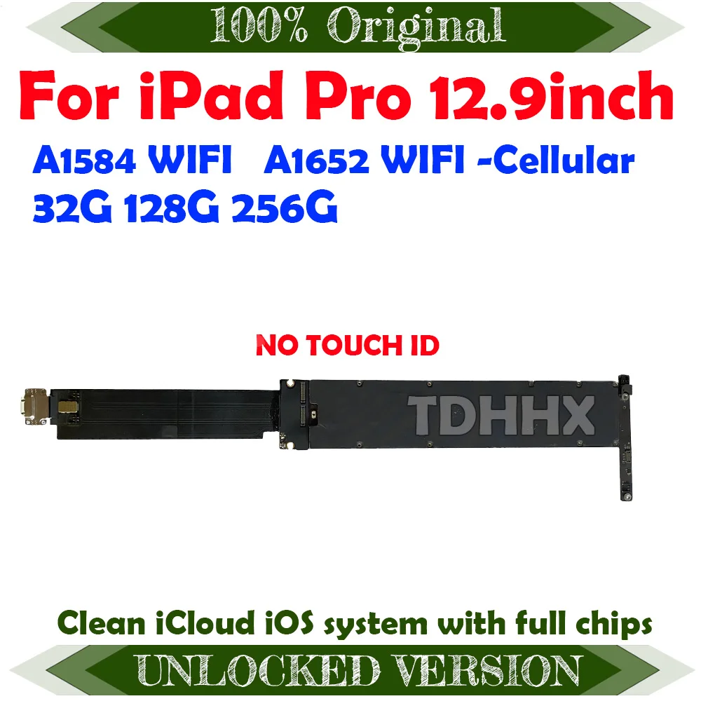A1584 Wi-Fi версия A1652 Wi-Fi-Оригинальный сотовый телефон для iPad Pro 12 9 дюйма материнская