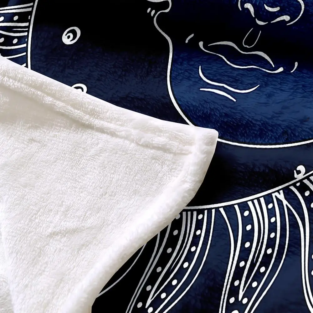 ONGLYP мандала луна и защита от солнца в богемном стиле Одеяло уютный теплый плюш