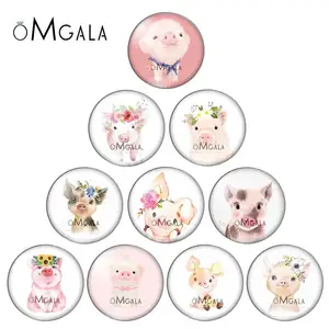 Круглые стеклянные кабошоны для фотосъемки, аксессуары для малышей, животных, цветов, свиней, 10 мм, 12 мм, 14 мм, 16 мм, 18 мм, 20 мм, 25 мм