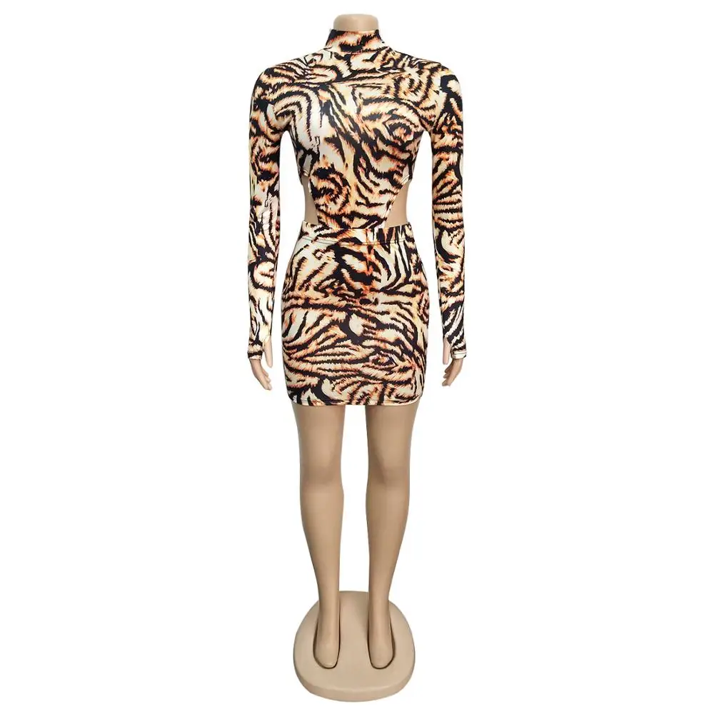 Комплект из двух предметов с леопардовым принтом комплект юбкой боди топ + юбка