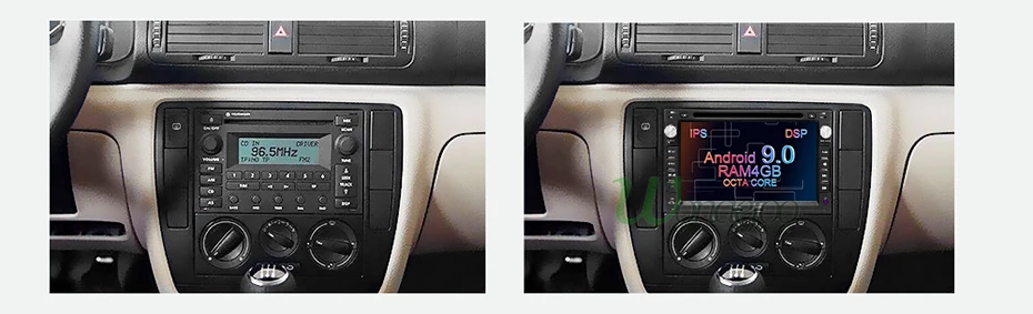 DSP ips 2 Din Android 9 автомобильный радиоприемник gps для VW/PASSAT B5/MK5/JETTA/POLO/GOLF/MK4/TRANSPORTER/T5/для peugeot 307 Автомобильный dvd play obd2