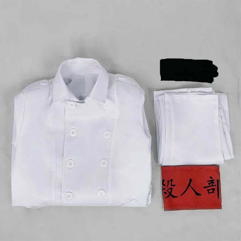 

Anime Tokyo Revengers Cosplay Costume Adult Unisex White Windbreaker Jacket Trench Coat Pants Red Armbend Cloths Halloween Prop