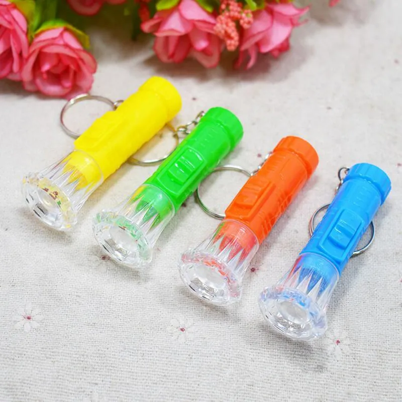 Light Flashing Key Rings Mini Flashlight Glow Keychains Children Light-Up Toys Party Favor Christmas Halloween | Дом и сад