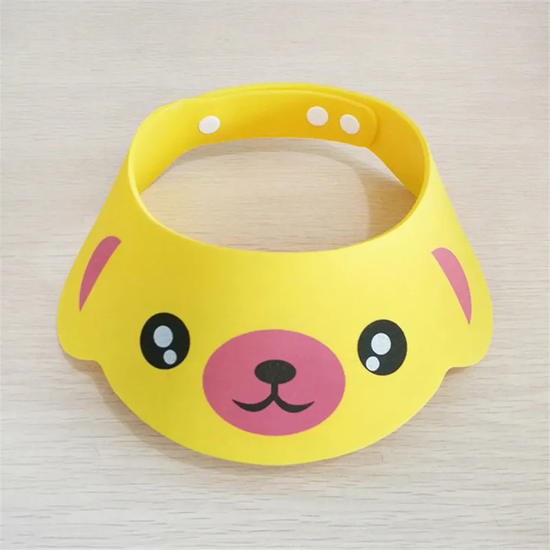 Новая Детская шапка козырек для ванны Регулируемая душа детей Защита шампуня щит