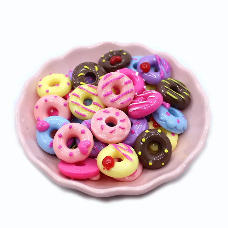 Кавайные Симпатичные кабошоны из каучука с пищевым хлебом 10 шт./лот 15 мм