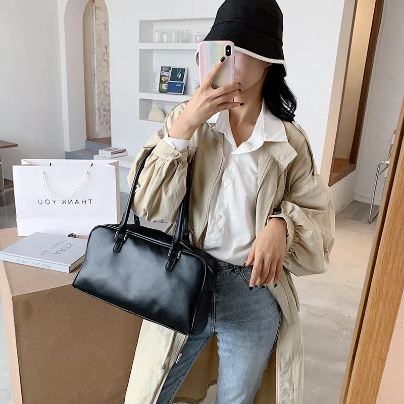 Новинка 2020 модная сумка через плечо для подмышек вместительные сумочки багета