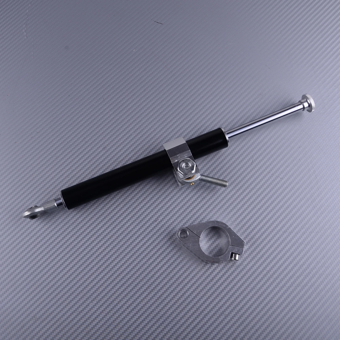 

DWCX Черный Мотоцикл CNC алюминий 330 мм рулевой демпфер Отрегулируйте стабилизатор безопасности часть управления алюминий