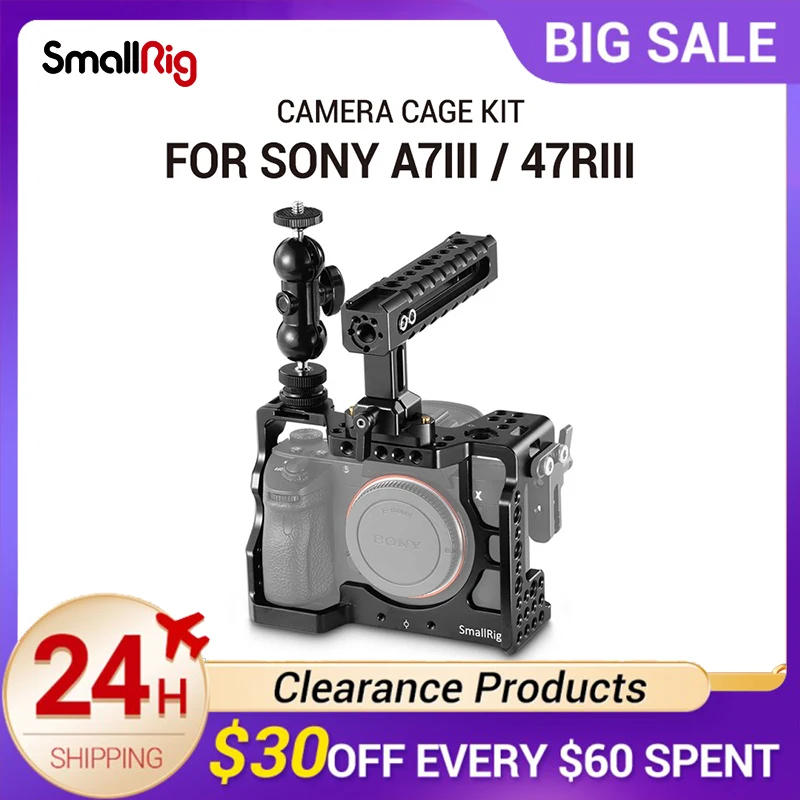 Комплект клетки для камеры SmallRig a7r3 sony a7m3 Sony A7R III Camera / A7 Rig с верхней ручкой шаровая