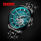 DOM брендовые новые модные мужские механические часы скелетоны дизайнерские лучшие брендовые Роскошные Водонепроницаемые Мужские автоматические часы Montre M-1308