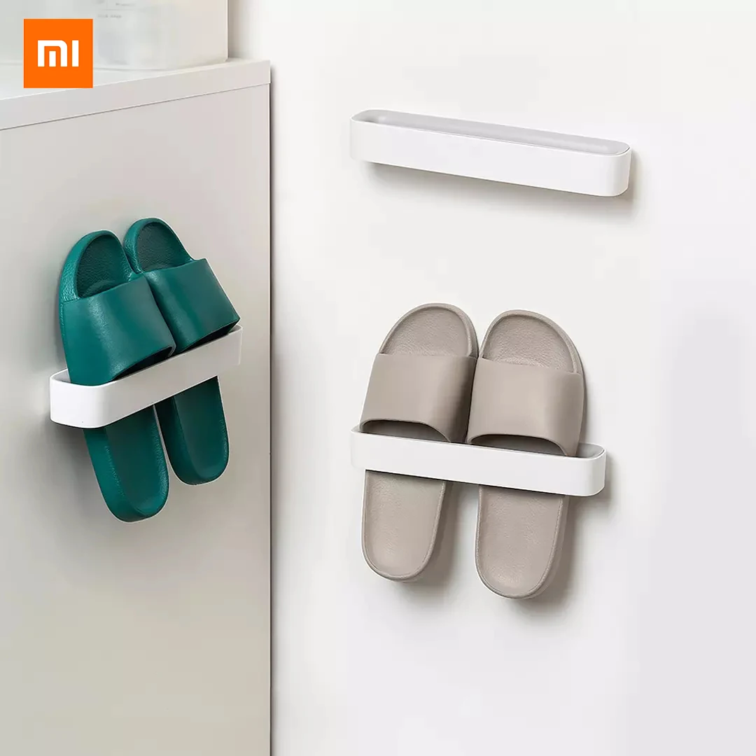 

Стеллаж для обуви Xiaomi Youpin, немаркая наклейка, настенный, для домашнего хранения, белого цвета, 3 упаковки, высокая нагрузка, 2021