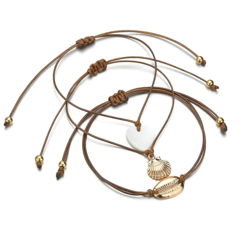 2020 браслет из веревки и цепочки в форме сердца для женщин | Украшения аксессуары