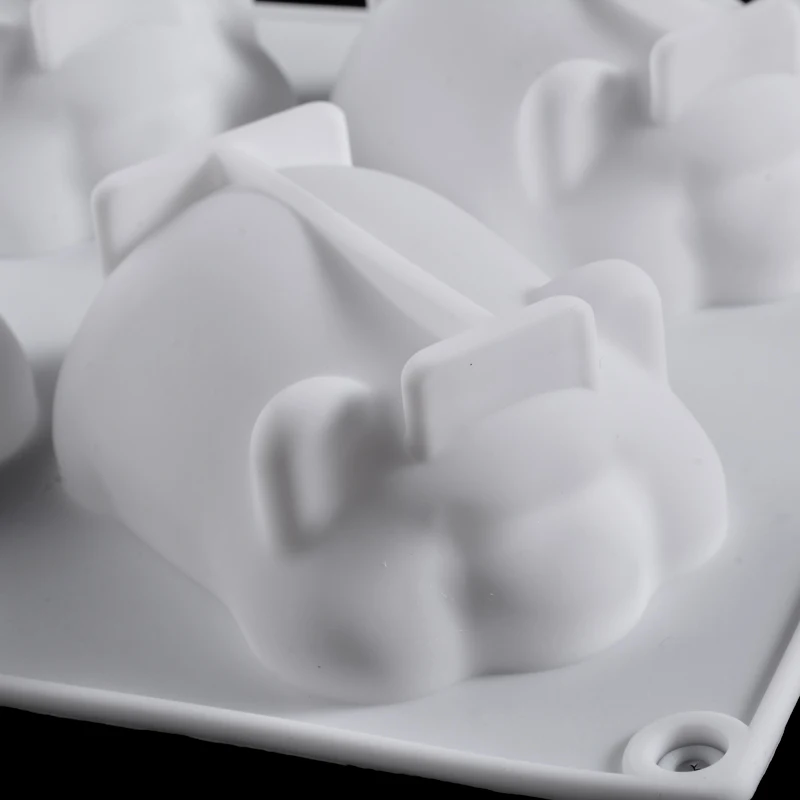 6 отверстий DIY Золотая Свинья Форма для торта 3D Силиконовая Милая свинья торт Шоколадный помадка ремесло плесень безопасность кухня ребенок выпечки инструмент