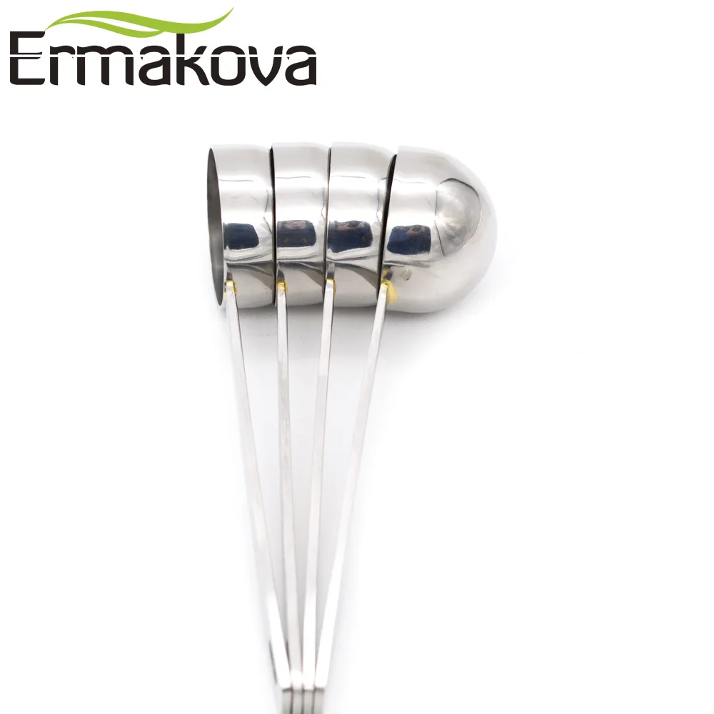ERMAKOVA набор 4 Кофе Совок из нержавеющей стали мерный совок 1 чашка молотый кофе
