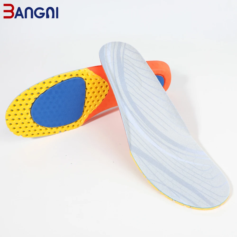 

BANGNI Sports Insoles Honeycomb Cushion Breathable Shoes Pad Arch Support EVA Running Inserts for Care Feet Men Women 3Pairs