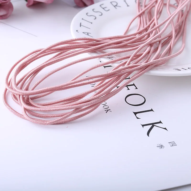 Круглая эластичная лента разноцветная резинка для шитья сделай сам 5 м 2