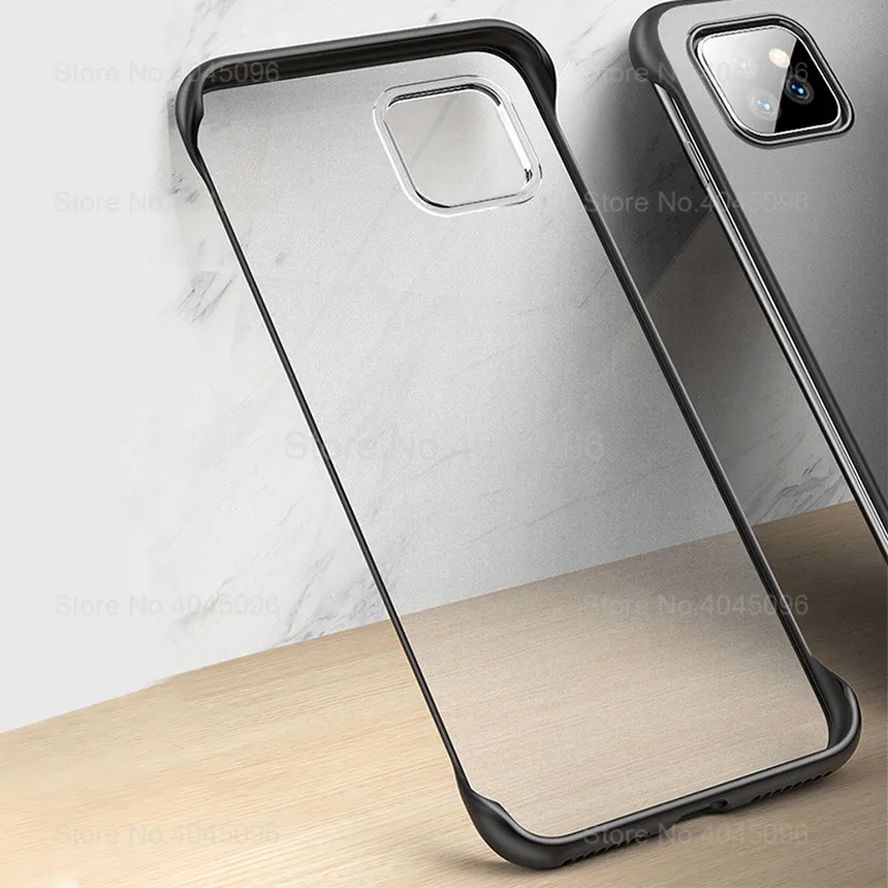Чехол для iPhone 11 Pro безрамные прозрачные матовые жесткие чехлы Max чехол X XR XS 11pro Etui
